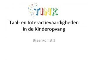 Ontwikkelingsstimulering voorbeeld
