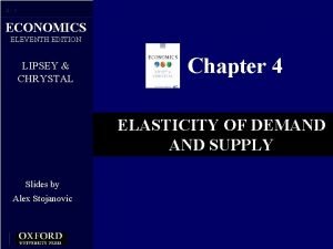 4 1 ECONOMICS ELEVENTH EDITION LIPSEY CHRYSTAL Chapter