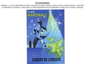 Commentaire Attention on vous demandera en devoir surveill