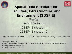 Spatial Data Standard for Facilities Infrastructure and Environment