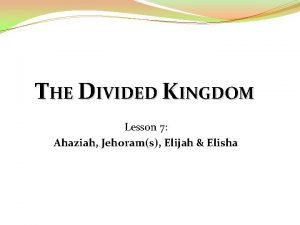 Elisha miracles chart Elisha miracles chart
