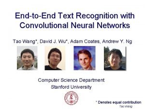EndtoEnd Text Recognition with Convolutional Neural Networks Tao