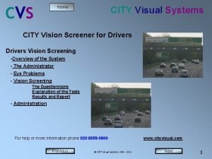 C VS CITY Visual Systems Home CITY Vision