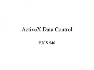 Control active x