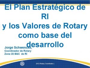 Valores fundamentales de rotary