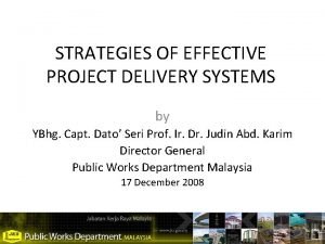Project delivery competency framework