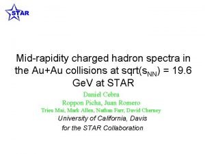 Midrapidity charged hadron spectra in the AuAu collisions