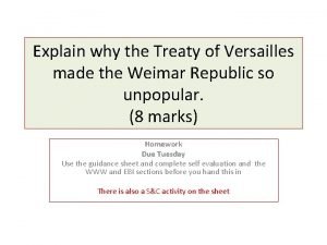 Lamb acronym for the treaty of versailles