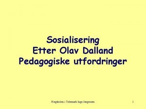 Normalitet og avvik definisjon Normalitet og avvik definisjon