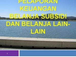 Kriteria belanja modal Kriteria belanja modal