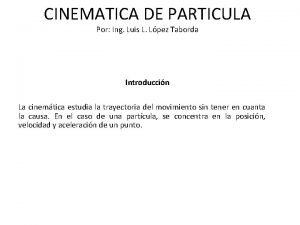 Mecanica vectorial