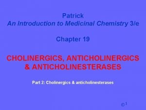 Patrick An Introduction to Medicinal Chemistry 3e Chapter