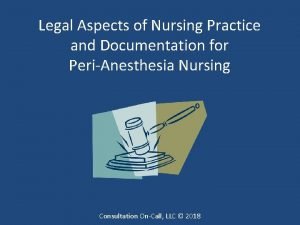 Legalities of nursing documentation