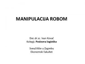 Manipulacija robom