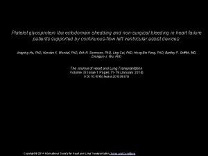 Platelet glycoprotein Ib ectodomain shedding and nonsurgical bleeding