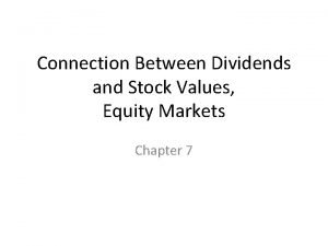 Dividend yield and capital gains yield