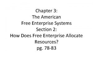 Free enterprise system diagram