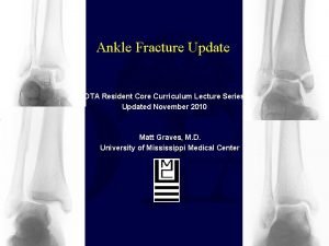 Pab ankle fracture