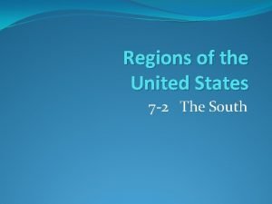 7 regions of the united states