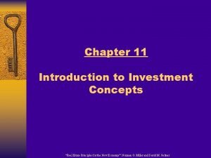Chapter 11 Introduction to Investment Concepts Real Estate