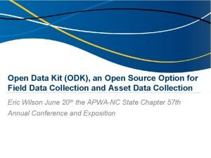 Open data kit odk software