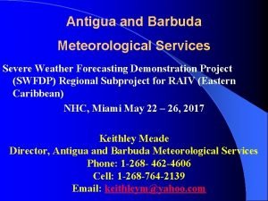 Antigua and barbuda meteorological services