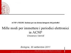 Acnp gestionale