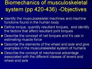 Pulley system in biomechanics
