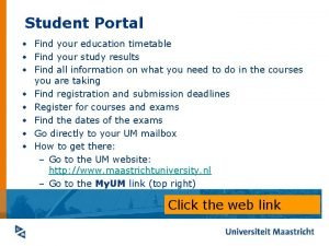 Student portal timetable