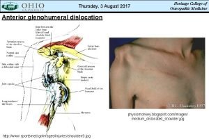 Thursday 3 August 2017 Heritage College of Osteopathic