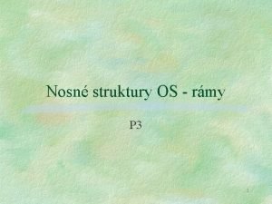 Nosn struktury OS rmy P 3 1 Rm