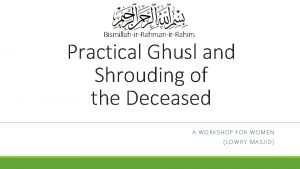 Ghusl for women steps