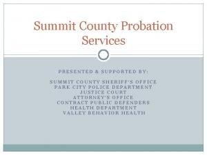 Summit county probation