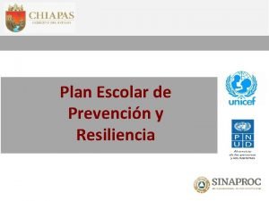 Plan Escolar de Prevencin y Resiliencia Plan Escolar