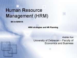Stability index in hrm