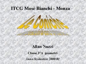 ITCG Mos Bianchi Monza Allan Nuzzi Classe 3A