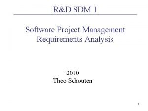 Sdm project management