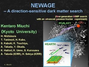 NEWAGE A directionsensitive dark matter search New generation