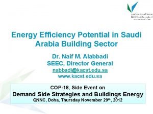Saudi energy efficiency program