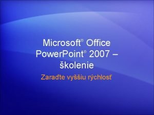 Microsoft Office Power Point 2007 kolenie Zarate vyiu