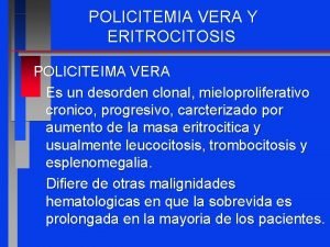 Eritrocitosis excesiva