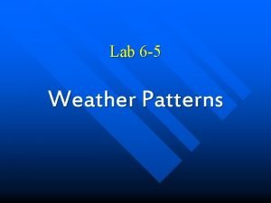 Lab 6-5 weather patterns