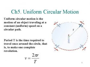 Circular motion