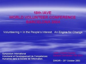 Iave world volunteer conference