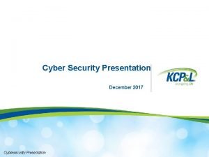 Cyber security ppt 2017