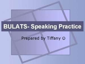 Bulats speaking test