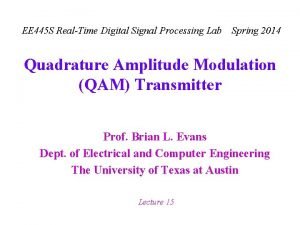 Qam transmitter