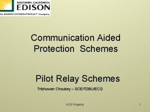 Pilot relaying schemes Pilot relaying schemes