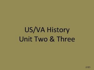 USVA History Unit Two Three 2015 Columbus sails