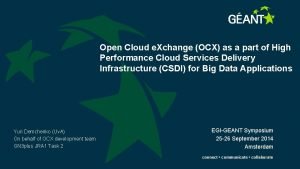 Open cloud exchange